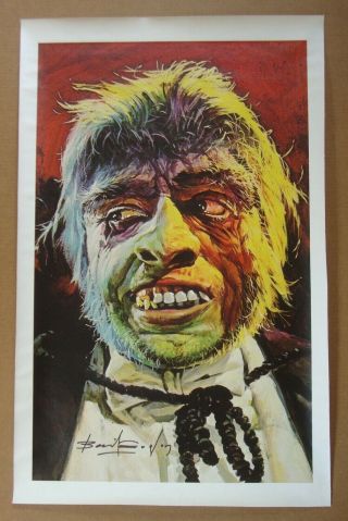 Famous Monsters 62 Basil Gogos Dr Jekyll And Mr Hyde Rolled 21x33 Canvas Poster