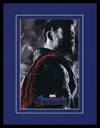 2019 Avengers Endgame / Thor Chris Hemsworth Framed 11x14 Poster Display