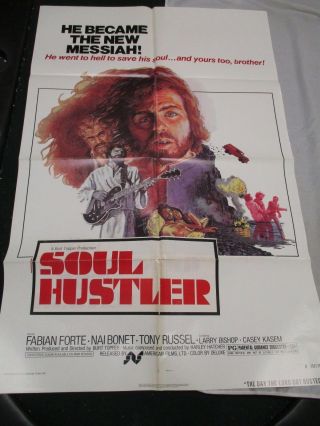 Vintage Movie Poster 1 Sh Soul Hustler Fabian Forte Nai Bonet Tony Russel 1975