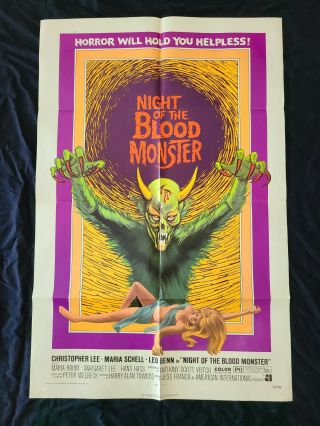 Night Of The Blood Monster 1 Sheet Movie Poster