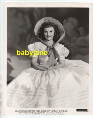 Paulette Goddard 8x10 Photo In Period Gown 1941 Reap The Wild Wind Dbwt