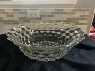 Vintage Fostoria American Clear 14 1/2 " Punch Bowl