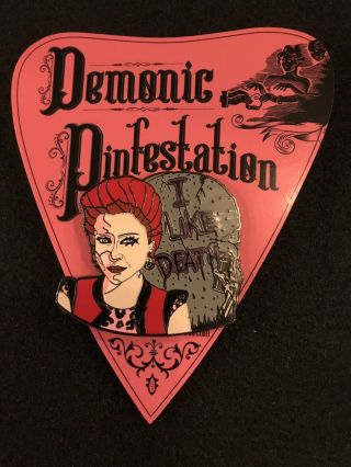 Demonic Pinfestation Trash Return Of The Living Dead Horror Enamel Pin Purple V.