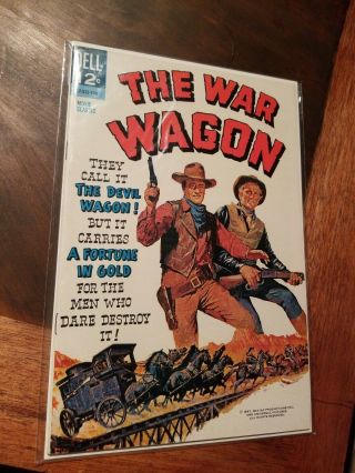 1967 John Wayne " The War Wagon " & Complete Dell Comic Near