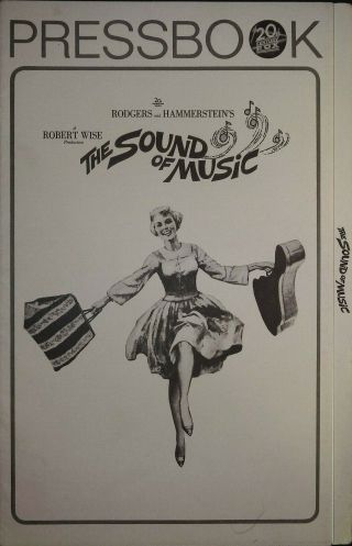 The Sound Of Music Pressbook 1965 Julie Andrews,  Christopher Plummer