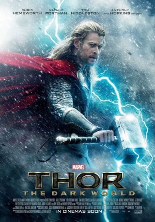 Thor 2 The Dark World Movie Poster 2 Sided Adv 27x40 Chris Hemsworth