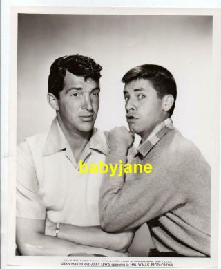 Dean Martin Jerry Lewis 8x10 Photo By Hal Bulloch 1952 Portraits