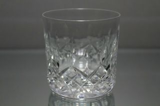 One (1) Waterford Cut Crystal Lismore 8 Oz Old Fashion Of Glass Signed
