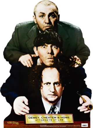The Three 3 Stooges Lawyers Lifesize Cardboard Standup Standee Cutout Poster