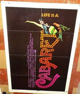 Cabaret The 1972 Liza Minnelli Movie Theatre 1sheet Poster