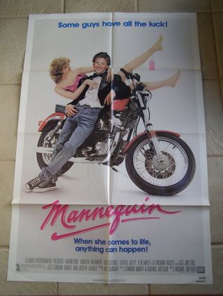 Vintage Movie Poster 1 Sheet Mannequin 1987 Andrew Mccarthy,  Kim Catrail