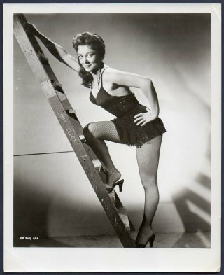 Glynis Johns Busty Leggy Actress Vintage Orig Photo Lingerie Cheesecake Pin - Up