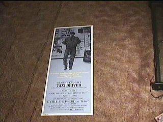 Taxi Driver 1976 Orig Rolled Insert 14x36 Movie Poster De Niro Scorcese Classic