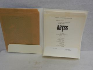 The Abyss (1989) Studio Press Kit With Slides,  Photos Booklet