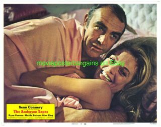 The Anderson Tapes Lobby Card Size Movie Poster Complete Set Of 8 Sean Connery