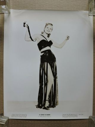 Virginia Mayo Leggy Pinup Studio Portrait Photo 1948 A Song Is Born