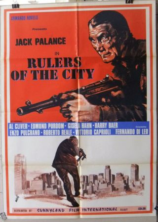 Rulers Of The City (jack Palance) 39x27 " Lebanese Movie Poster 70s