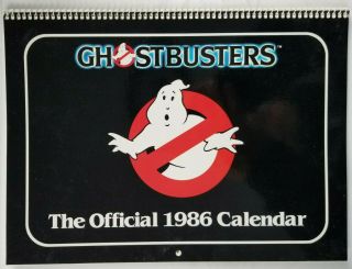 Ghostbusters Vtg 1986 Official Wall Calendar - Near