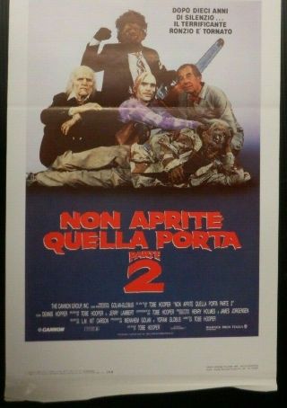 Texas Chainsaw Massacre Part 2 1987 Italian Locandina Poster 28 