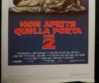 Texas Chainsaw Massacre Part 2 1987 Italian Locandina Poster 28 