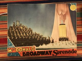 Broadway Serenade 1939 Mgm 11x14 " Musical Lobby Card Jeanette Macdonald