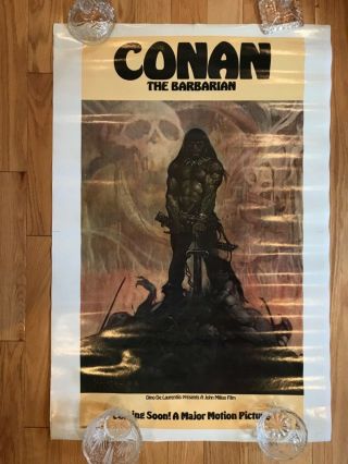 Arnold Schwarzenegger Movie Poster 1 Sheet,  Frank Frazetta,  Conan The Barbarian