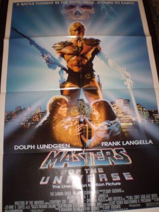Masters Of The Universe 1987 Folded Movie 1sheet/poster Org.  27x41