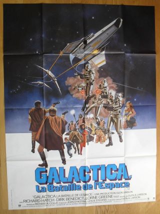 Battlestar Galactica Sci - Fi French Movie Poster 63 " X47 " 