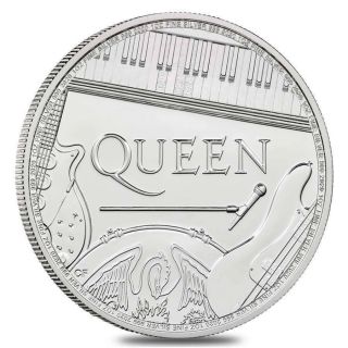 2020 Great Britain Queen Music Legends 1 oz.  999 Silver Coin - NGC MS 70 2