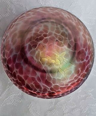 Heron Glass Extra Large Cranberry Mushroom - Hand Crafted in UK - Gift Box 2