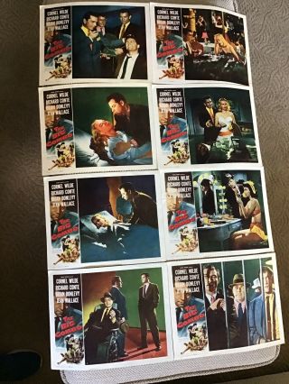 Vintage Movie Lobby Cards Set The Big Combo Gangster 1955 Cornel Wilde