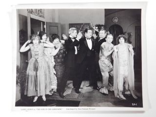 Oliver Hardy Vintage 1924 Silent Movie Still Larry Semon Comedy Film Scene Photo