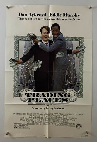 Trading Places Movie Poster (vf -) One Sheet 1983 Eddie Murphy 3516