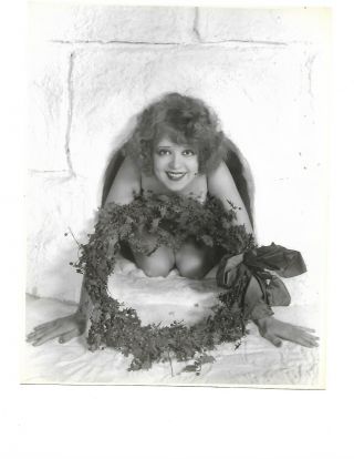 Clara Bow Cheesecake Stunning Portrait 1930s Golden Age Hollywood Photo 218