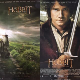 The Hobbit Poster Ds Set Of 2 27x40 Lord Of The Rings Peter Jackson