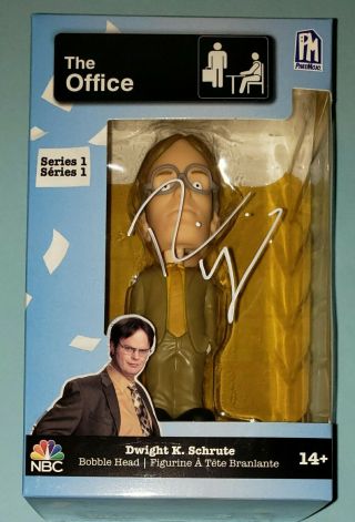 Rainn Wilson Signed Dwight Schrute Bobble Head,  The Office