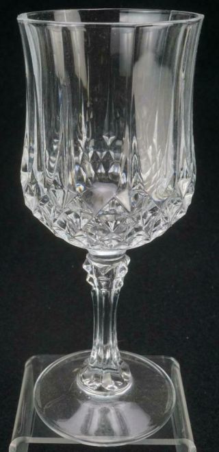 Set of 6 Crystal Cristal D ' Arques Longchamp Sherry Glasses 6 Sided Stems KC717 2