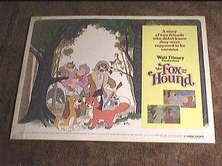 Fox And The Hound 1981 Rolled Half Sheet 22x28 Movie Poster Disney
