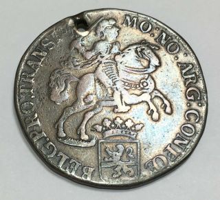 Netherlands,  Overijssel “silver Rider” Ducaton,  1734,  Davenport 1829