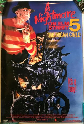 A Nightmare On Elm Street 5: The Dream Child Video Poster Orig 1989 27x40 Media