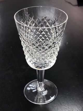 Waterford Crystal Alana Pattern Water Glasses Goblets 6 7/8 " Tall
