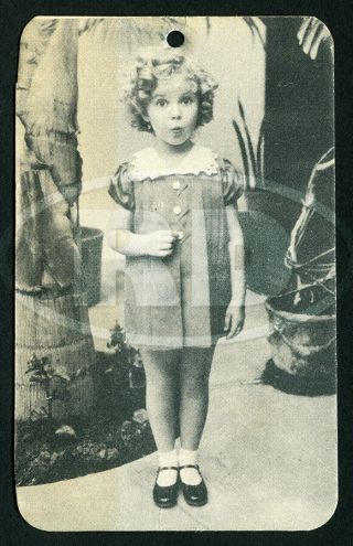 1935 Shirley Temple Cinderella Frock Hang Tag - Triangle Tab Dress W Big Collar