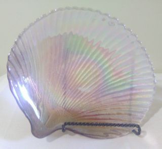 Vintage Murano Opalescent Shell Design Made In Italy
