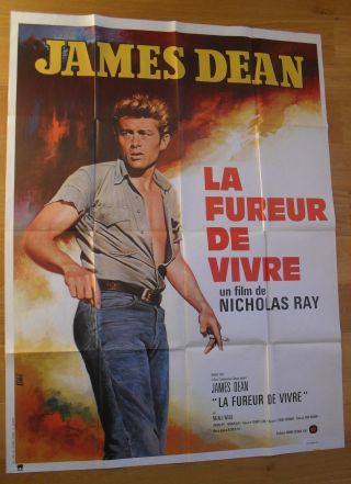 Rebel Without A Cause James Dean French Movie Poster 63 " X47 " R70s