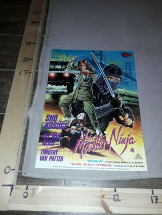 Master Ninja 4 (1986) Sho Kosugi - Uk Video Poster -
