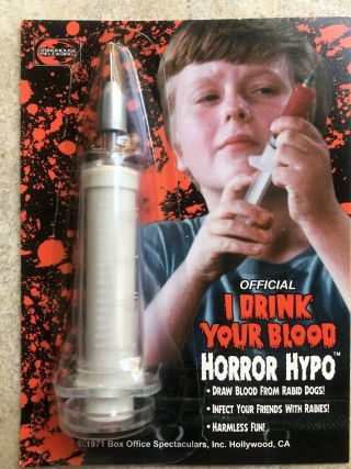 Grindhouse Releasing Official I Drink Your Blood (1971) Horror Hypo Rare