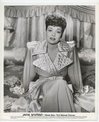 Jane Wyman 1946 Vintage Hollywood Portrait Satin Nightgown