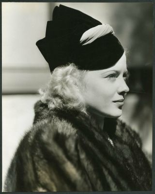 Mary Carlisle Vintage 1937 Paramount Fashion Portrait Photo By Walling