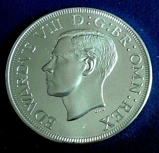 SOUTHERN RHODESIA: Edward VIII Retro 1937 Crown, .  925 silver proof - top grade 2