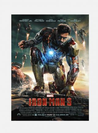 Iron Man 3 Db Movie Poster 27 X 40 -